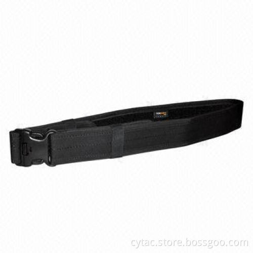 Black nylon web police duty belt